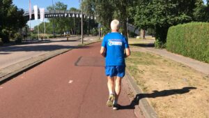 Gerard aan het joggen